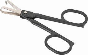 Oval Safety Nose Hair Scissors for Men & Women, Facial Hair Grooming Scissors with Round Tip for Eyebrows, Beard, Mustache Cutting, Stainless Steel Manual Nose Hair Trimmer Scissors