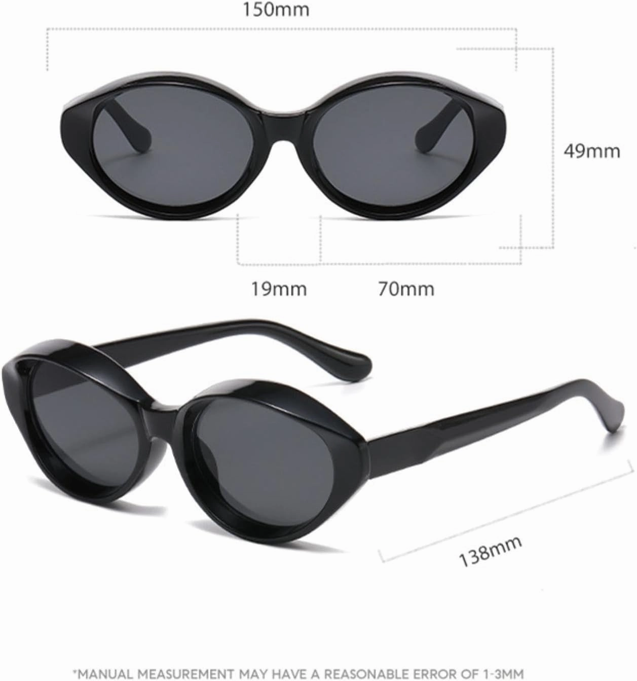 Oval Shades Unisex Sun Glasses Yellow Lense Male Female Sunglasses Uv400