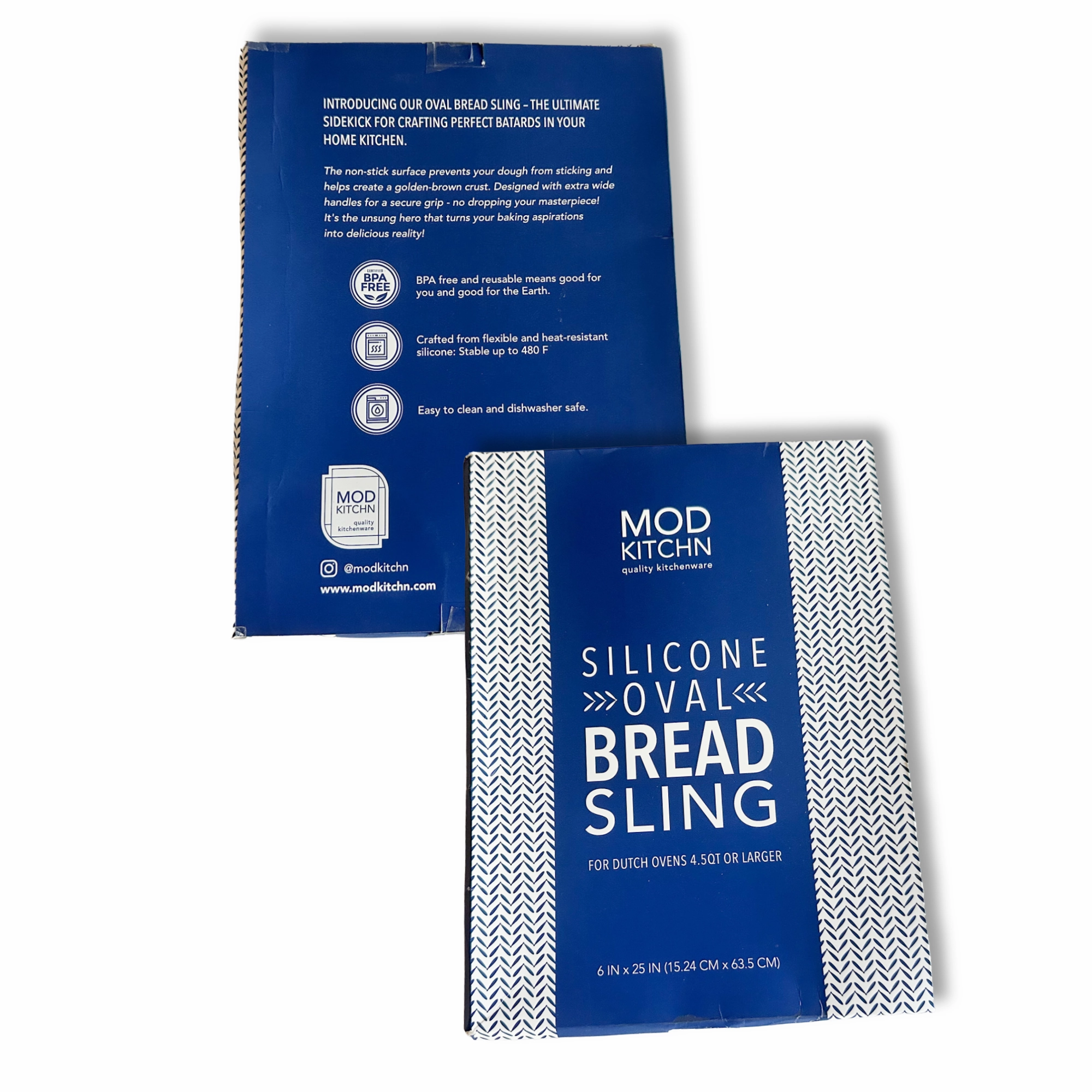 Oval Silicone Bread Sling for Dutch Ovens | Non-Stick Baking: Large