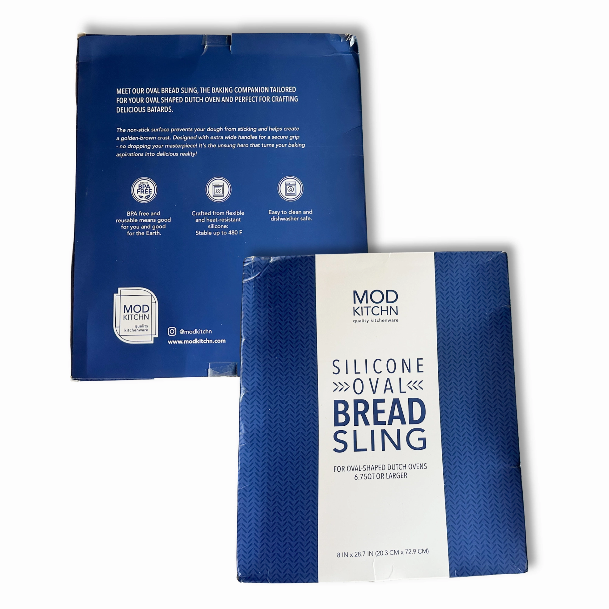 Oval Silicone Bread Sling for Dutch Ovens | Non-Stick Baking: Large