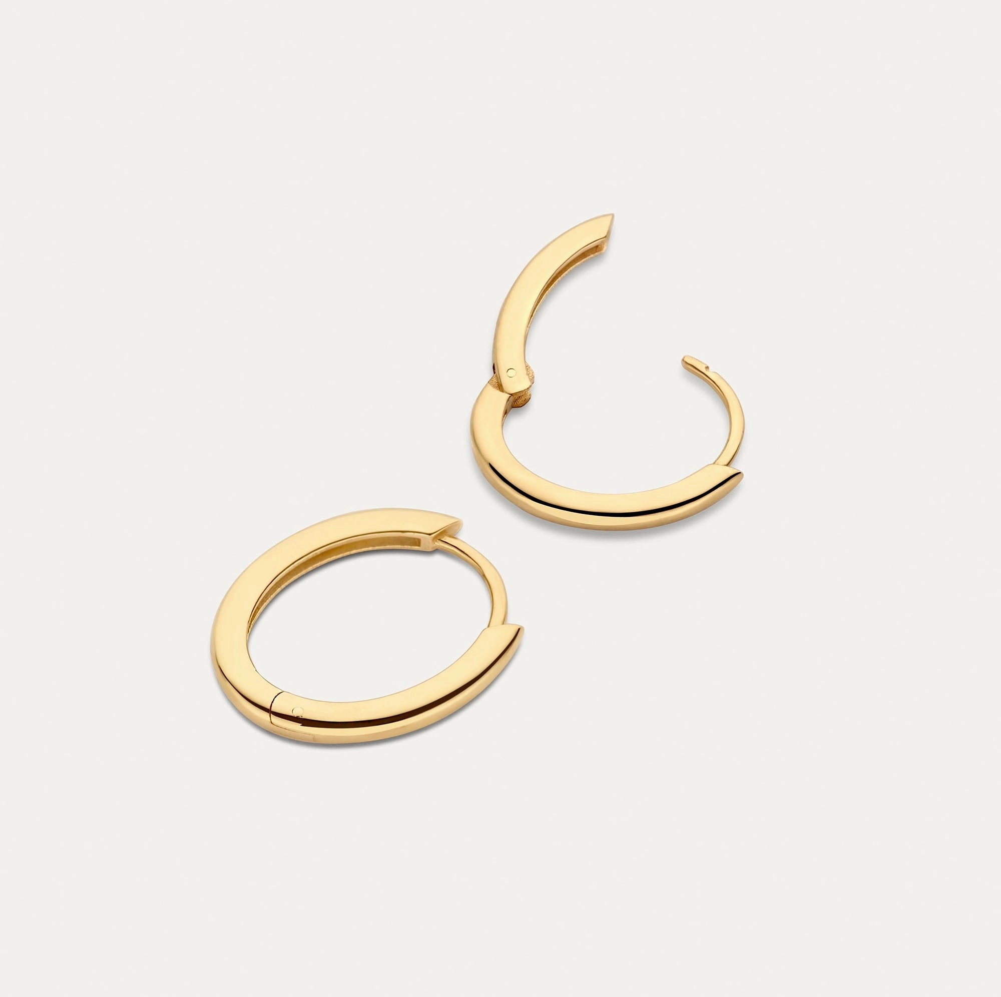 Oval Small Hoops (15mm)