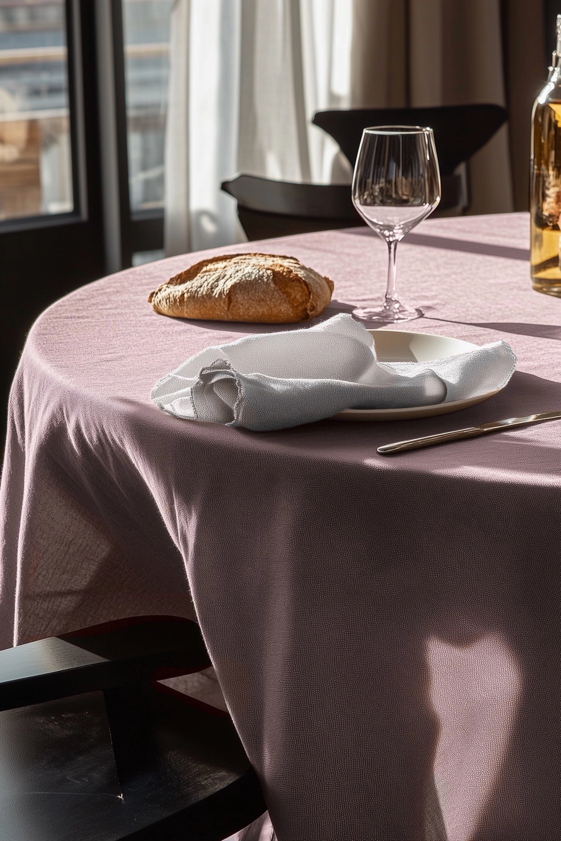 Oval Tablecloth - Pink