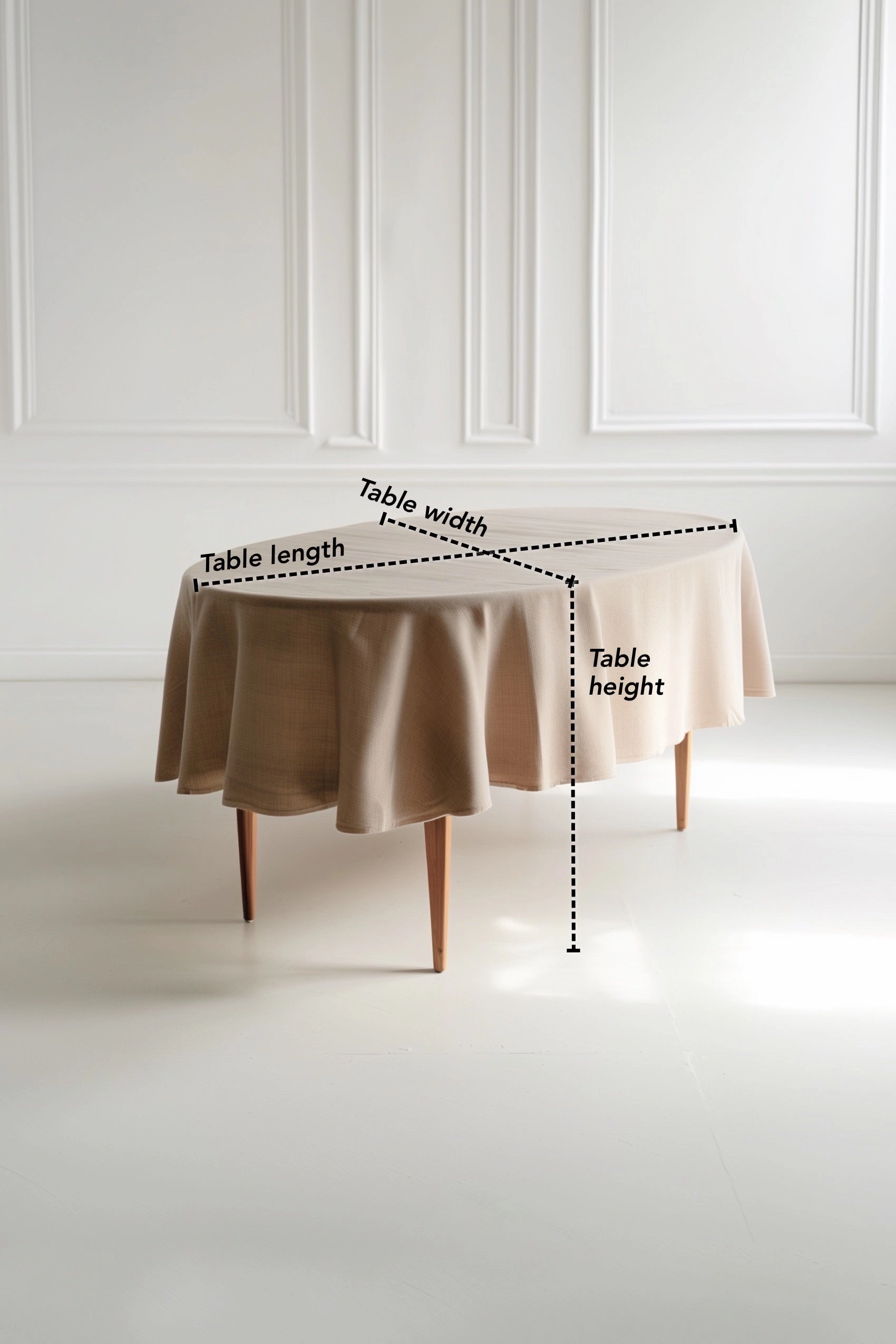 Oval Tablecloth - Pink
