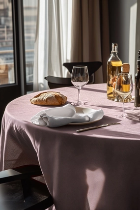 Oval Tablecloth - Pink
