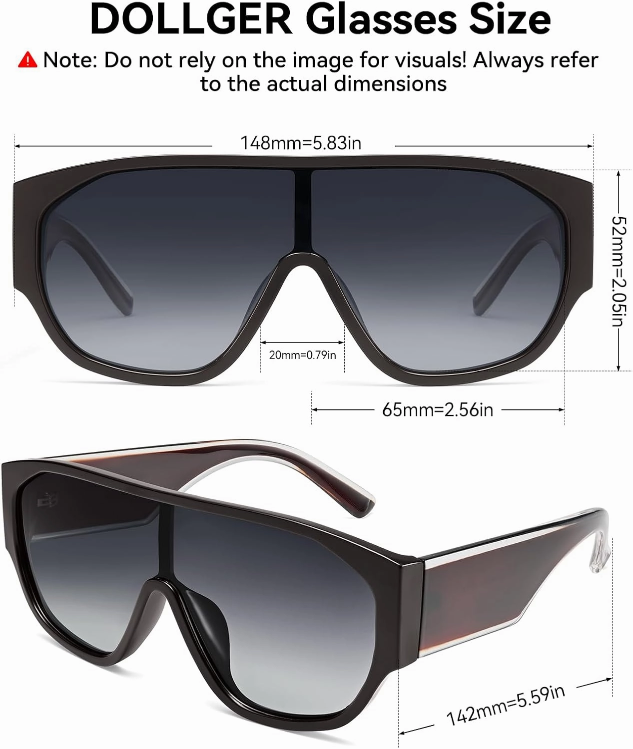 Oversized Aviator Sunglasses Women Men Polarized Trendy Big Siamese Large Chunky Thick Frame UV Protection Shades