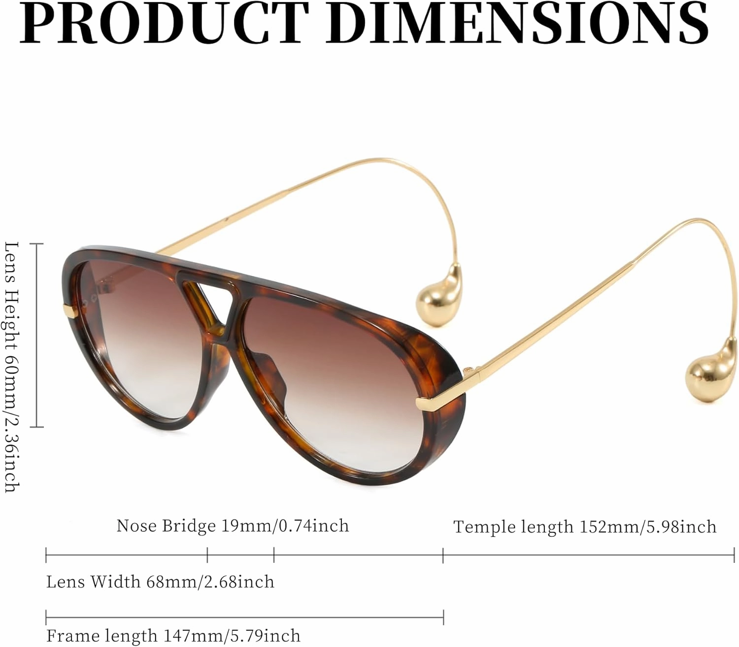 Oversized Retro Aviator Sunglasses for Women Fashion UV Protection 2025 Trendy Large Frame Sunglasses Womens