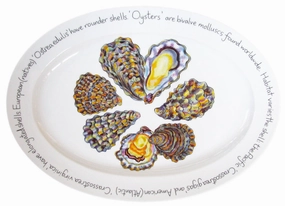 Oysters 39cm (15.4") Oval Plate