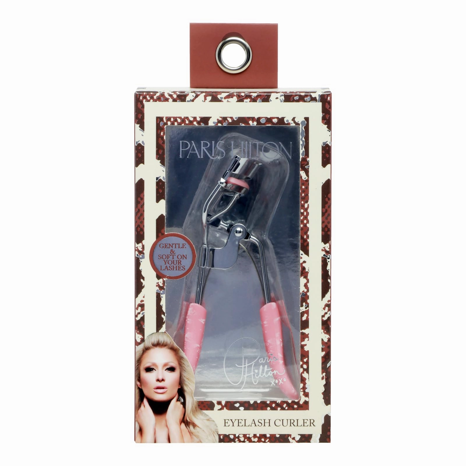 Paris Hilton Eyelash Curler - Professionally Crafted Lash Curler for All Eye Shapes - Makeup tool for Long-Lasting Curl - Wide Opening for Every Lash Lift & Defines, Easy to Use with Comfort Grip -1pc