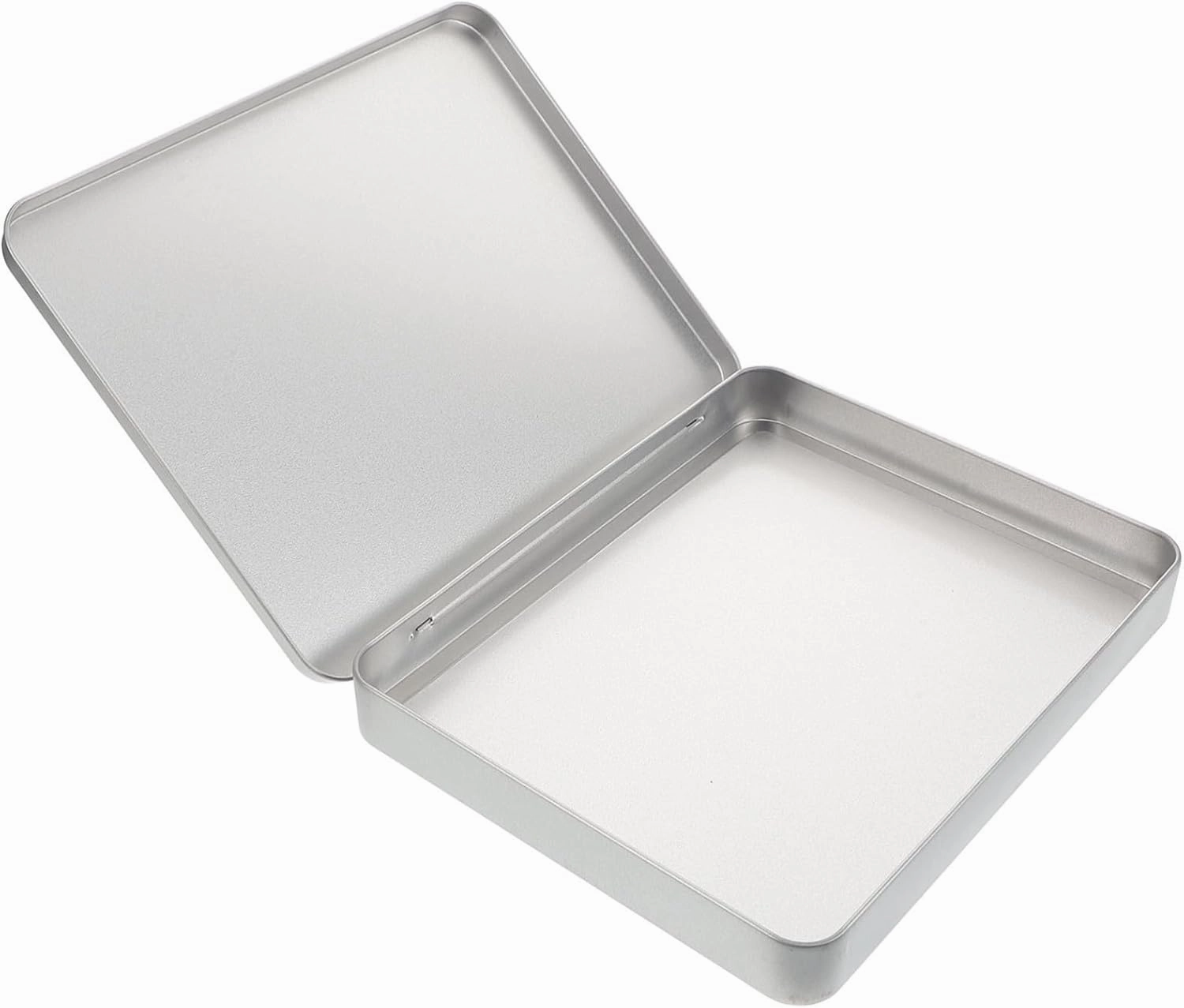 PartyKindom Eyelash Case Holder Silver Metal Storage Box for Lash Extensions Portable and Dust Eyelash Protection Container for Organizing Extensions Trinket Tin