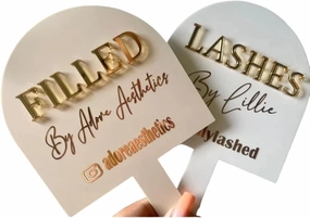 Personalised Handheld Mirror, Ustom Acrylic Hand Mirror, Gift For Hair Dressing, Gift For Esthetician Beauty Handheld Mirror, Aesthetics Props, Face Shield, Hair Dressing Prop, Gifts For Her(Black)