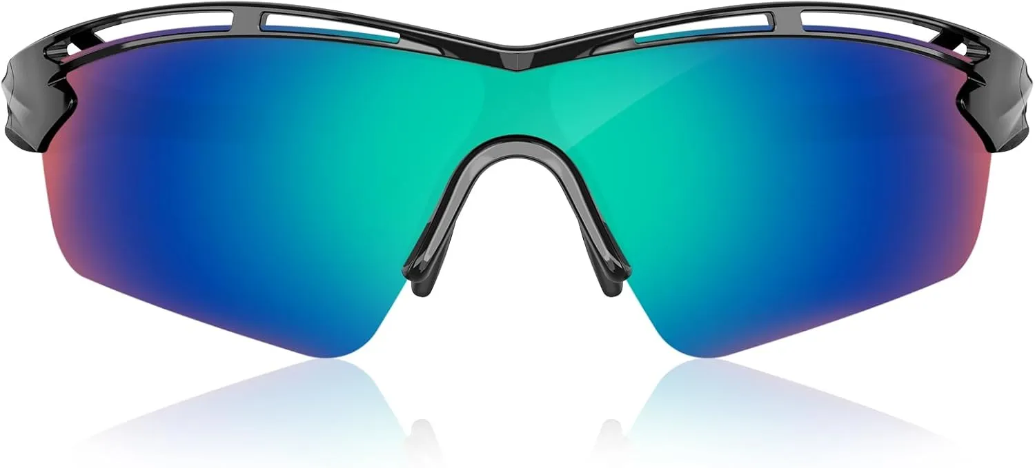 Polarized Sports Sunglasses for Men Women Youth Baseball Cycling Running Driving Fishing Tennis Golf Motor TAC UV400 TR90