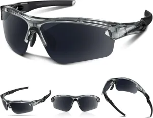 Polarized Sports Sunglasses for Men Women Youth Baseball Running Cycling Driving Fishing Tennis Golf Motor TAC UV400 TR90