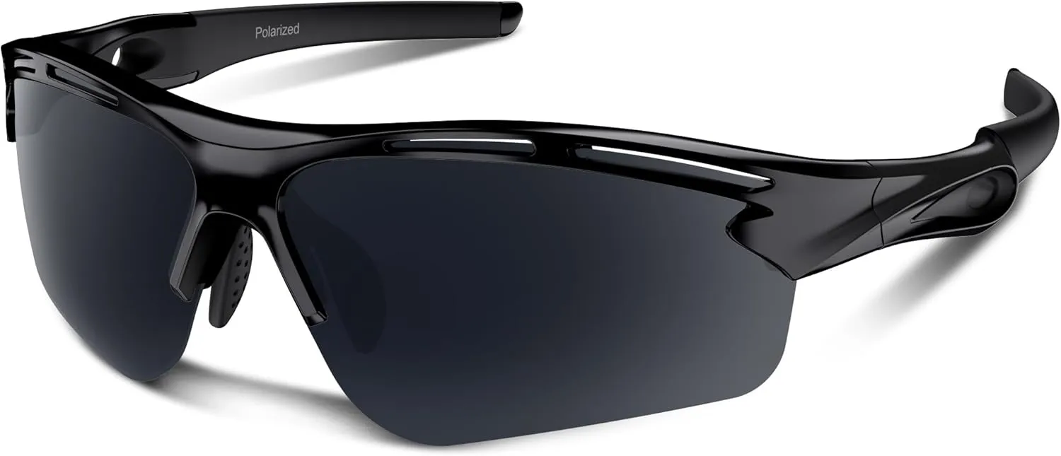 Polarized Sports Sunglasses for Men Women Youth Baseball Running Cycling Driving Fishing Tennis Golf Motor TAC UV400 TR90