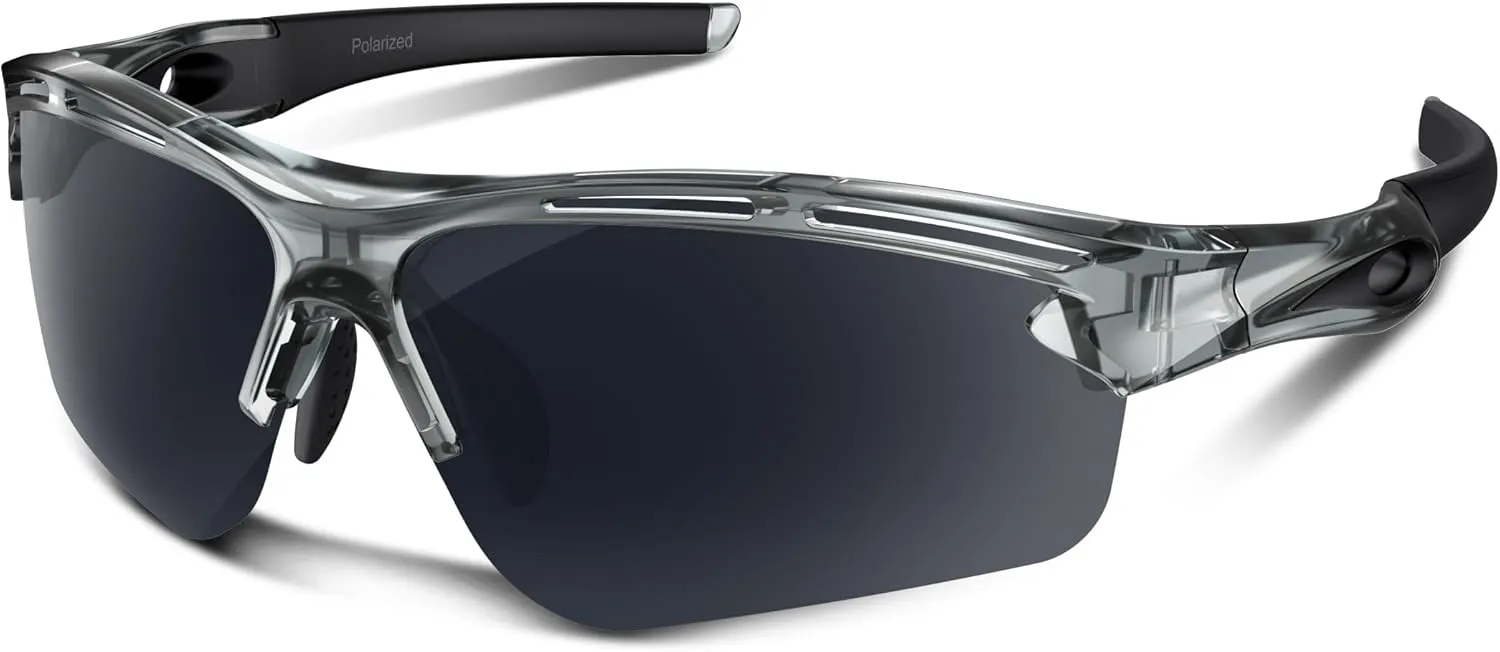 Polarized Sports Sunglasses for Men Women Youth Baseball Running Cycling Driving Fishing Tennis Golf Motor TAC UV400 TR90