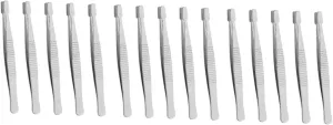 POPETPOP 3sets Multi-use Tweezers Comfortable Handle for Stamps Jewelry Crafts and Tweezers 5pcs*3