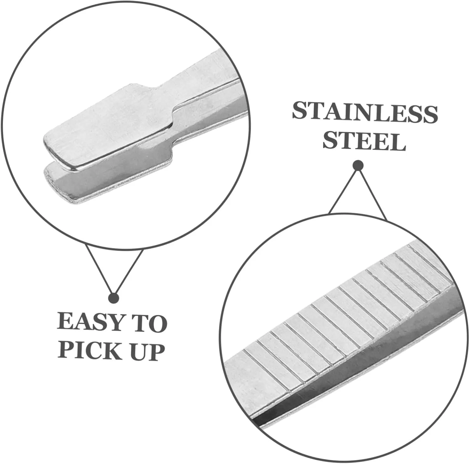 POPETPOP 3sets Multi-use Tweezers Comfortable Handle for Stamps Jewelry Crafts and Tweezers 5pcs*3
