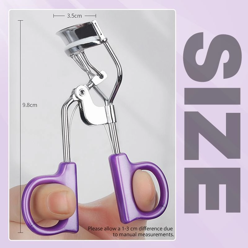 Portable Eyelash Curler Wide Angle Grip for Long Lasting Lifted Lashes
