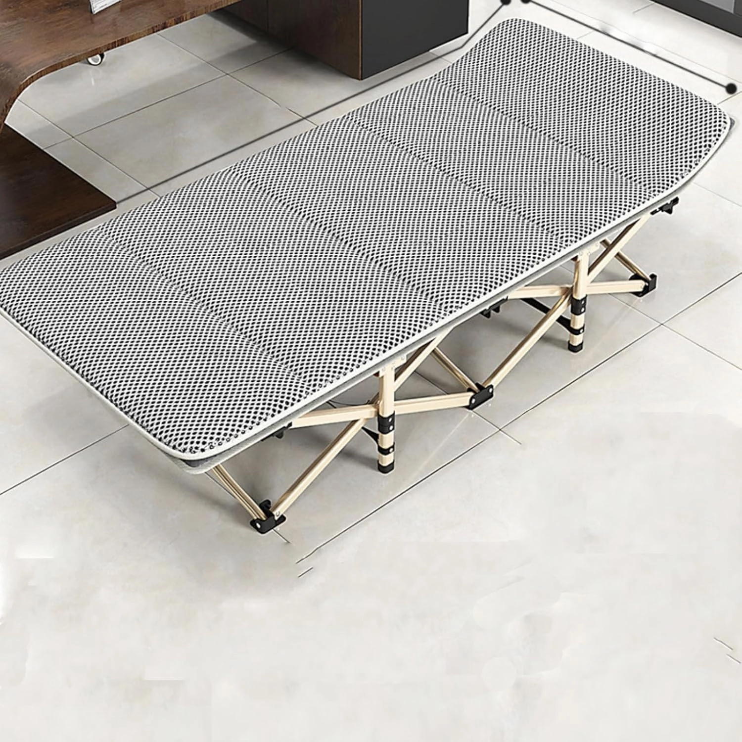 Portable Folding Adult Bed,Adult Folding Bed, Portable Camping Cot, Sleeping Bed Cots for Adults, Camping Bed Folding Cot 660LBS(Max Load) Comfortable Layer Oxford with Carry Bag for Outdoo