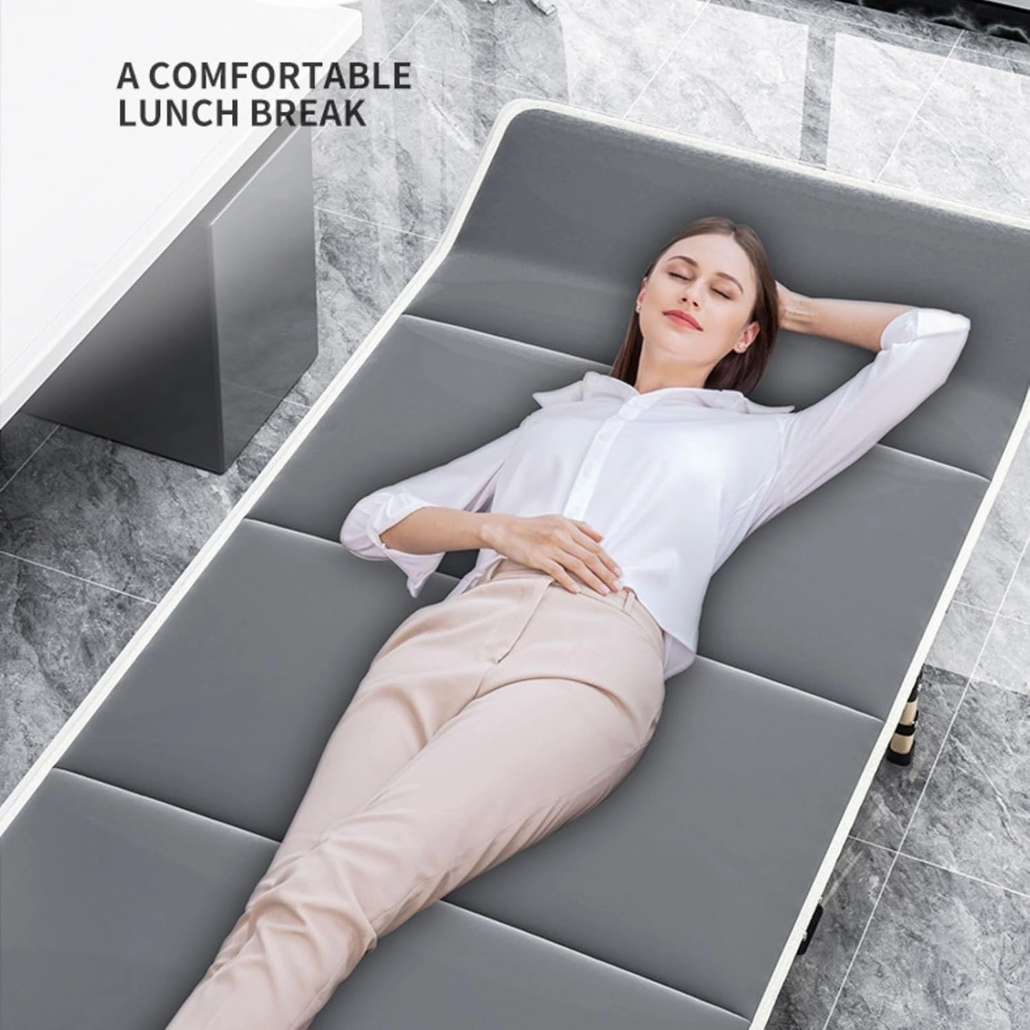 Portable Folding Adult Bed,Camping Cot Portable Camping Cot, Sleeping Bed Cots for Adults, Camping Bed Folding Cot 660LBS(Max Load) Comfortable Layer Oxford with Carry Bag for Outdoor Campi