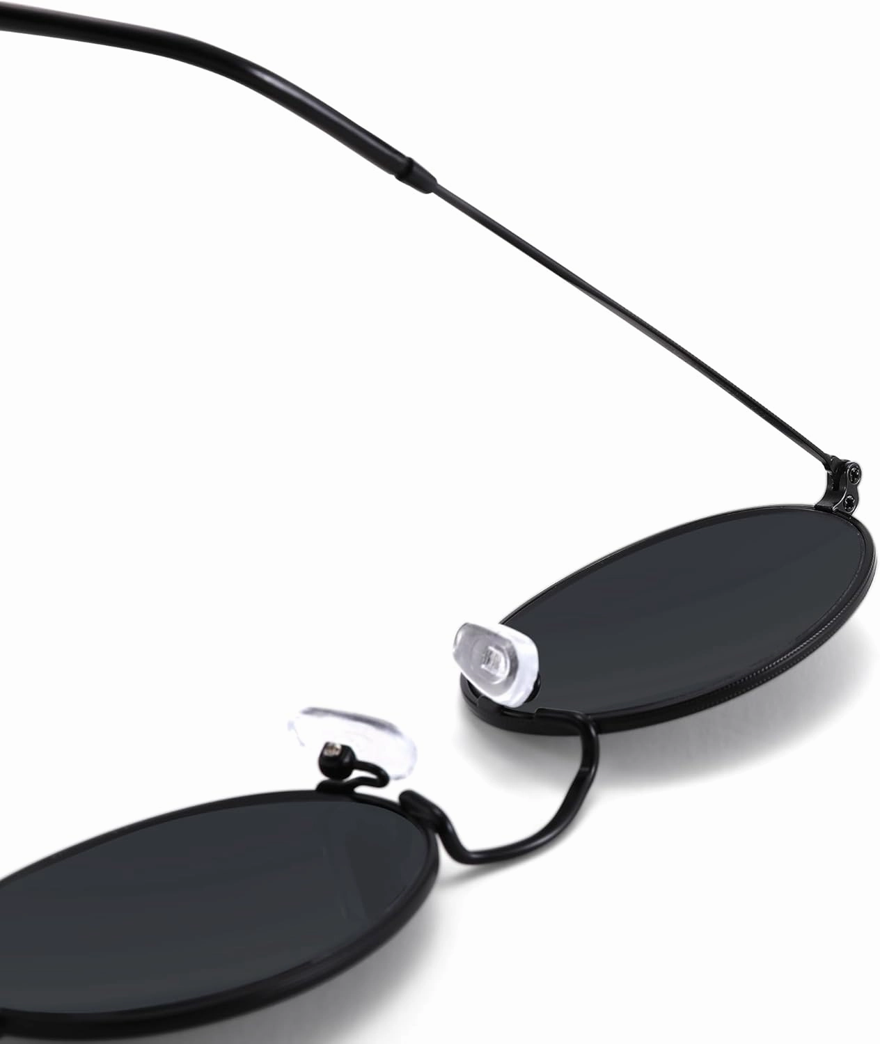 Pro Acme Retro Oval Sunglasses Glass Lens, Small Metal Frame Trendy 90s Sun Glasses for Women Men