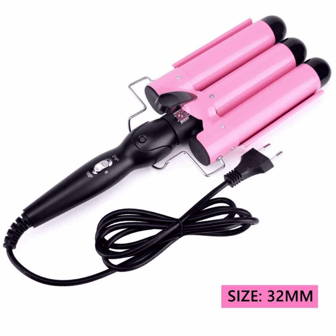 Professional Iron Ceramic Triple Barrel Hair Curler