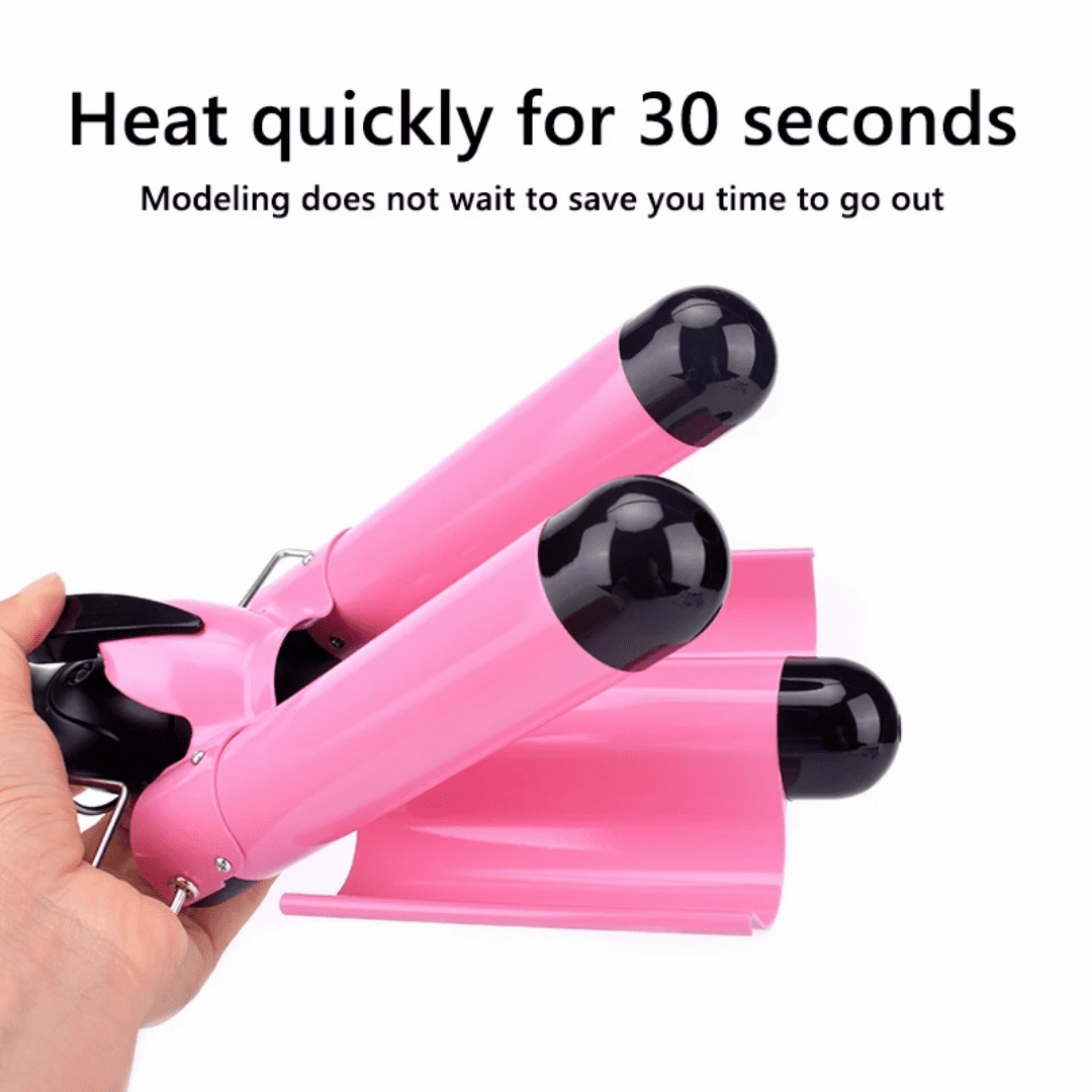 Professional Iron Ceramic Triple Barrel Hair Curler