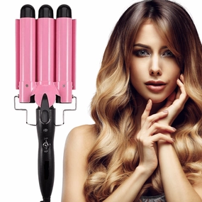 Professional Iron Ceramic Triple Barrel Hair Curler