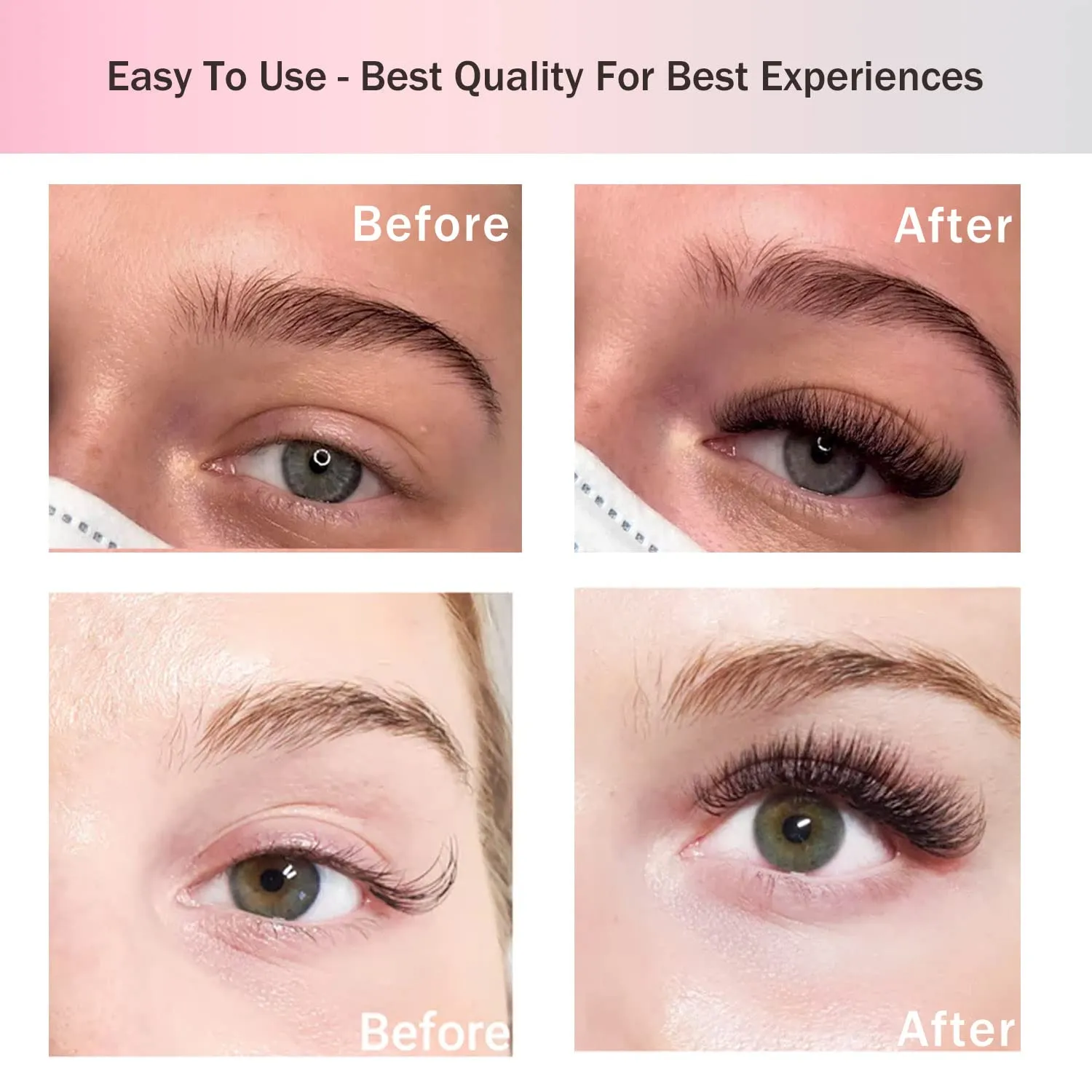 Promade Eyelash Fans Mix Length 1000 Fans Volume Lash Extensions 8D-16D, C D Curl, 9-16mm Length, 0.05-0.07 Short Stem Promade Premade Pre Pro Loose Fans Eyelash Extension, Easy Application
