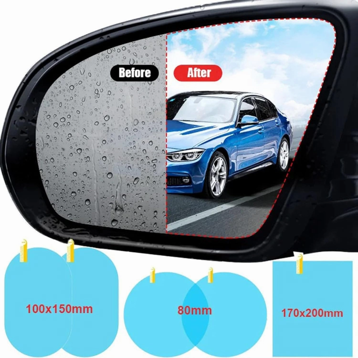 Rearview Mirror Rainproof Film for MERC&edes B&ENZ B260 W247 2012-2018 Car Side Rearview Mirror Waterproof Anti-Fog Film Side Window Glass Film Exterior Parts