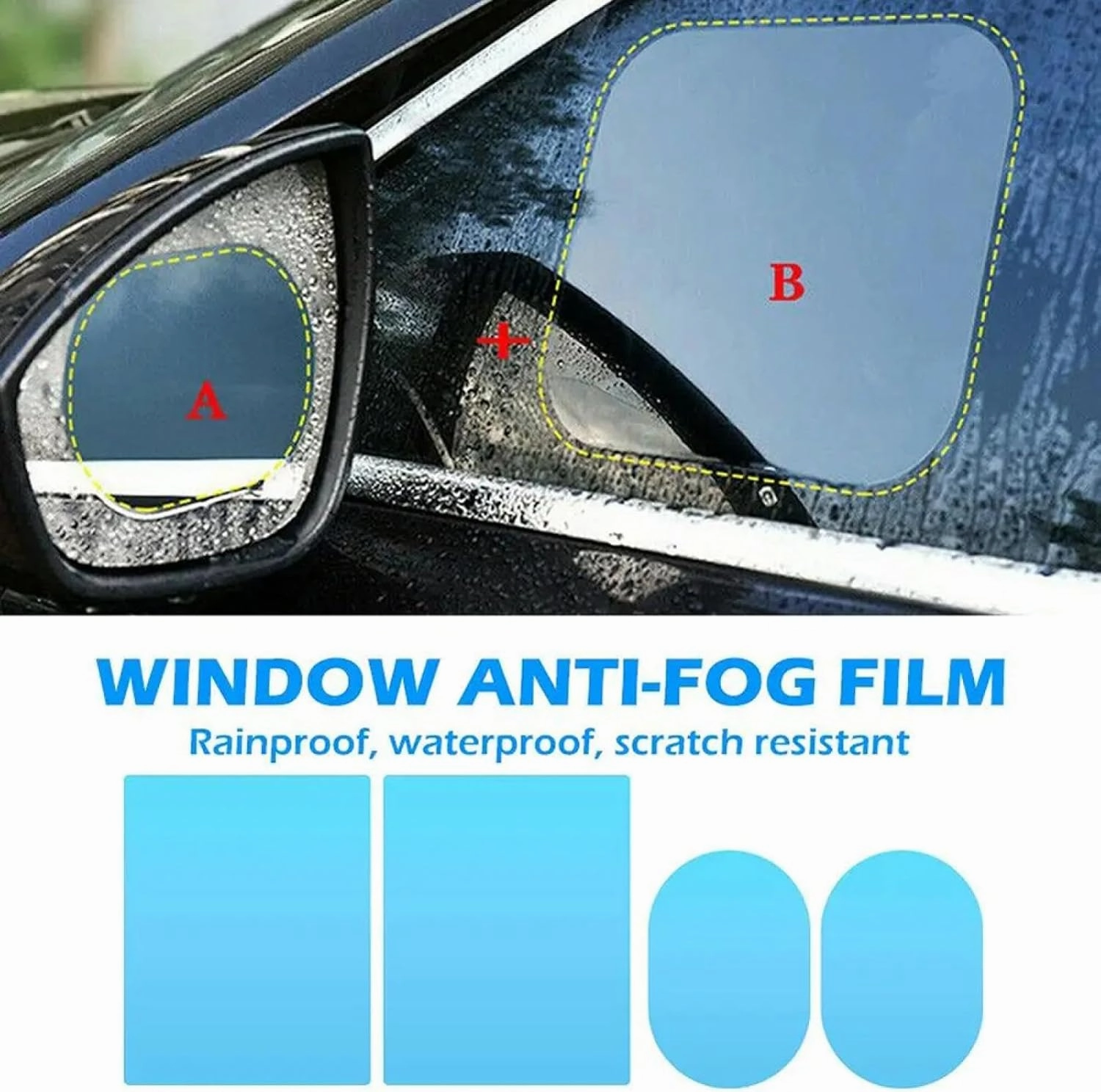 Rearview Mirror Rainproof Film for MERC&edes B&ENZ B260 W247 2012-2018 Car Side Rearview Mirror Waterproof Anti-Fog Film Side Window Glass Film Exterior Parts
