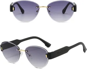 Retro Frame Oval Sunglasses for Women Men Driving Aviation Male Shades Lens Luxury Small Sun Glasses UV400