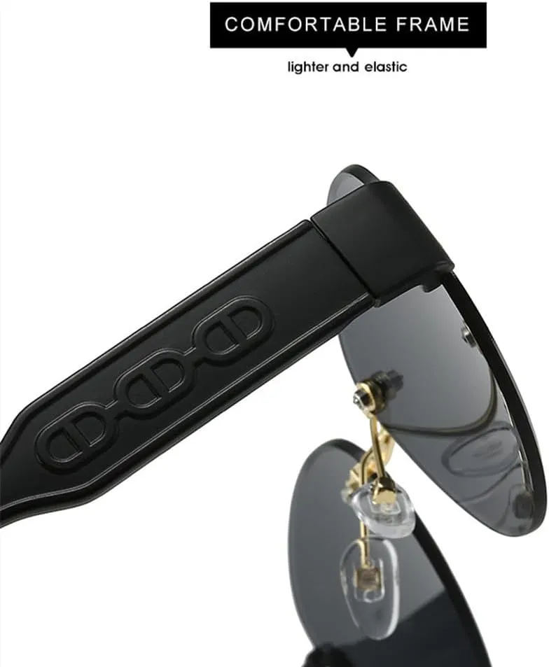 Retro Frame Oval Sunglasses for Women Men Driving Aviation Male Shades Lens Luxury Small Sun Glasses UV400