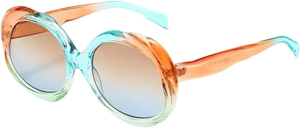 Retro Oval Metal Sunglasses for Women Luxury Fashion Female Sun Glasses Punk Uv400