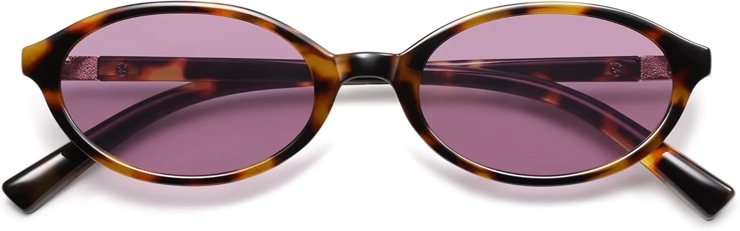 Retro Oval Sunglasses for Women Men Small 90s Trendy Vintage Fashion Trendy Funny Sun Glasses 2025 AP3728