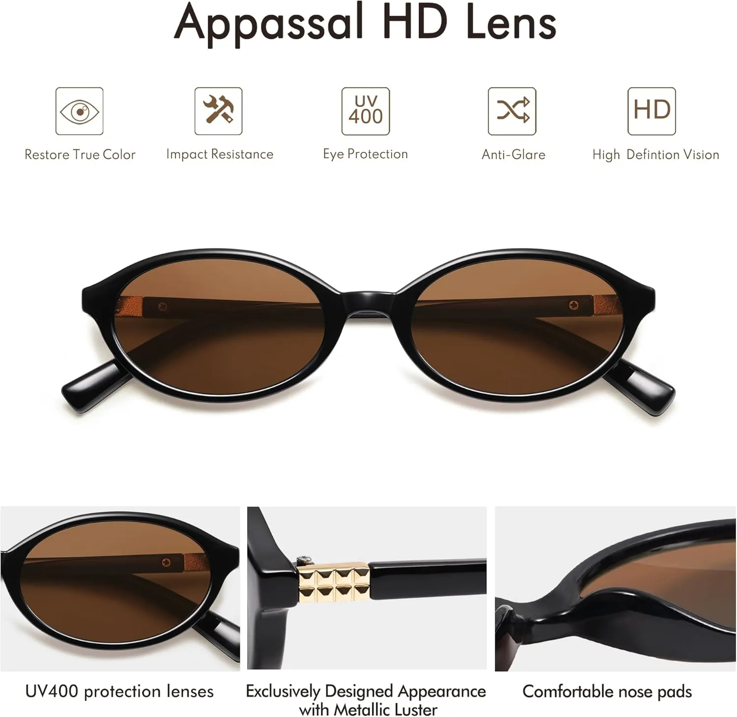 Retro Oval Sunglasses for Women Men Small 90s Trendy Vintage Fashion Trendy Funny Sun Glasses 2025 AP3728