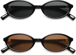 Retro Oval Sunglasses for Women Men Small 90s Trendy Vintage Fashion Trendy Funny Sun Glasses 2025 AP3728