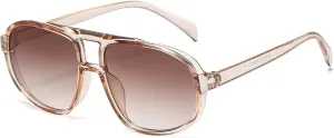 Retro Sunglasses Woman Fashion Vintage Oval Lens Sun Glasses Candy Colors Gradient Eyewear