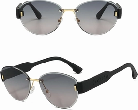 Retro Frame Oval Sunglasses for Women Men Driving Aviation Male Shades Lens Luxury Small Sun Glasses UV400