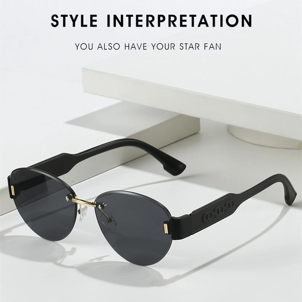 Retro Frame Oval Sunglasses for Women Men Driving Aviation Male Shades Lens Luxury Small Sun Glasses UV400