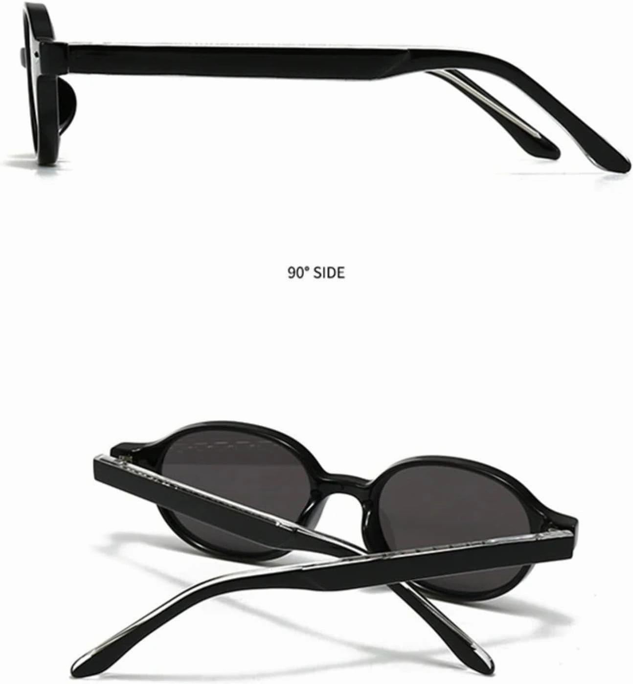 Retro Quality Small Oval Sunglasses Women Shades Uv400 Fashion Rivets Men Sun Glasses