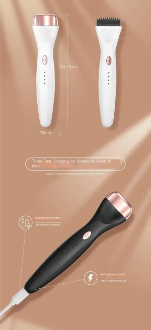 rizador de pestañas electrico Mini eyelash curlers with comb,3 Temp for Makeup Tools,Fast Heat Up Long Lasting,Women Gifts (Color : W, Size : Medium)