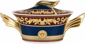 Rosenthal Versace, Iconic Heroes Large Oval Covered Vegetable Bowl, Schüssel mit Deckel, Soup Tureen, Multi Color, 54 oz Versace, Germany