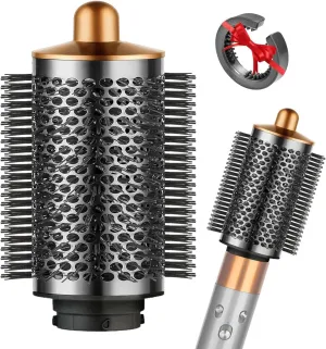 Round Volumizing Brush for Dyson Airwrap, Large Oval Volumizer, Nickel/Copper
