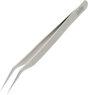 Rubis Stainless Steel Eyelash Tweezers with Angled Tips for Attaching False Eyelashes, 1K7ANG02,Rubis Switzerland Swiss Made World Renowned Precision