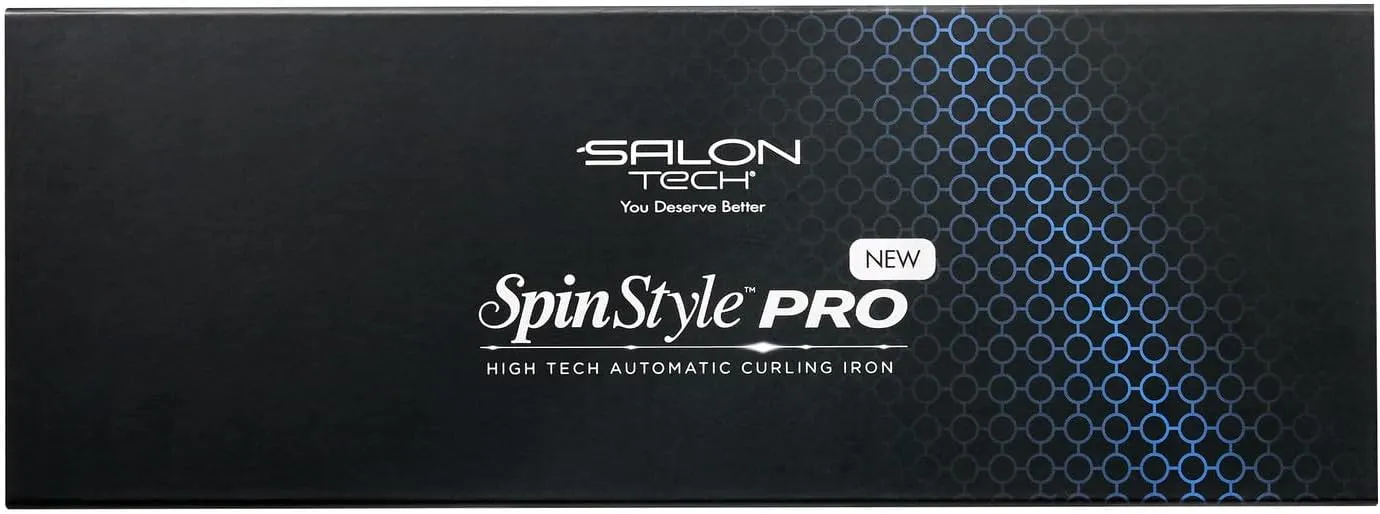 SALON TECH SpinStyle Pro Auto Curler 1 Inch - Create Beautiful, Long-Lasting Curls In Just A Few Seconds!