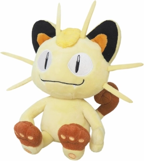 Sanei Pokemon All Star Collection PP37 Meowth 8" Stuffed Plush, Beige