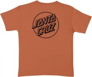 SANTA CRUZ Opus Dot S/S Heavyweight T-Shirt Texas Orange w/Black Lg Mens