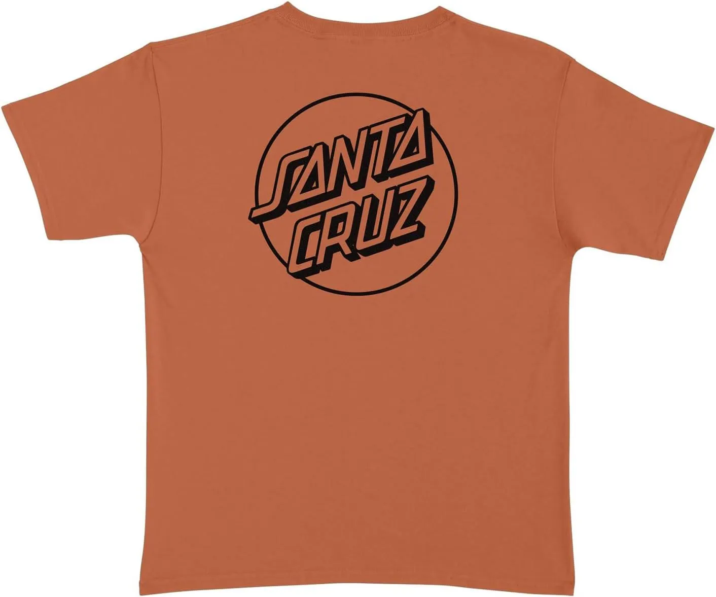 SANTA CRUZ Opus Dot S/S Heavyweight T-Shirt Texas Orange w/Black Lg Mens