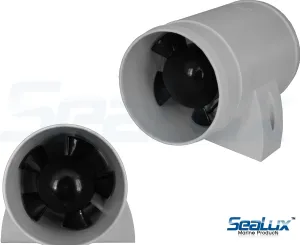 SeaLux Marine in-Line Bilge Turbo Blower 12 Volt-3 inch Dia. Hose