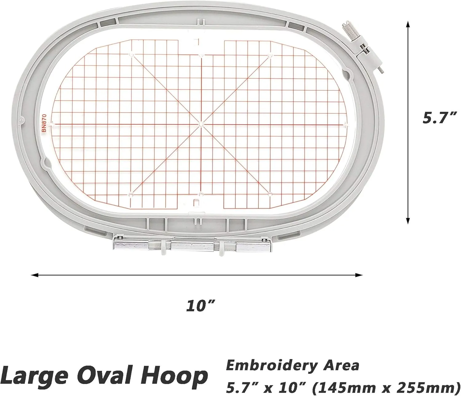 Sew Tech Large Oval Hoop for Bernina Artista 730 770 QE Aurora 430 440 830 780 QE 180 880 Plus 630 etc., Sewing and Embroidery Machine Hoops